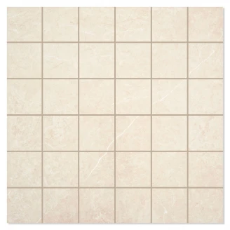 Marmor Mosaik  Klinker <strong>Firenze</strong>  Crema Matt 30x30 (5x5) cm